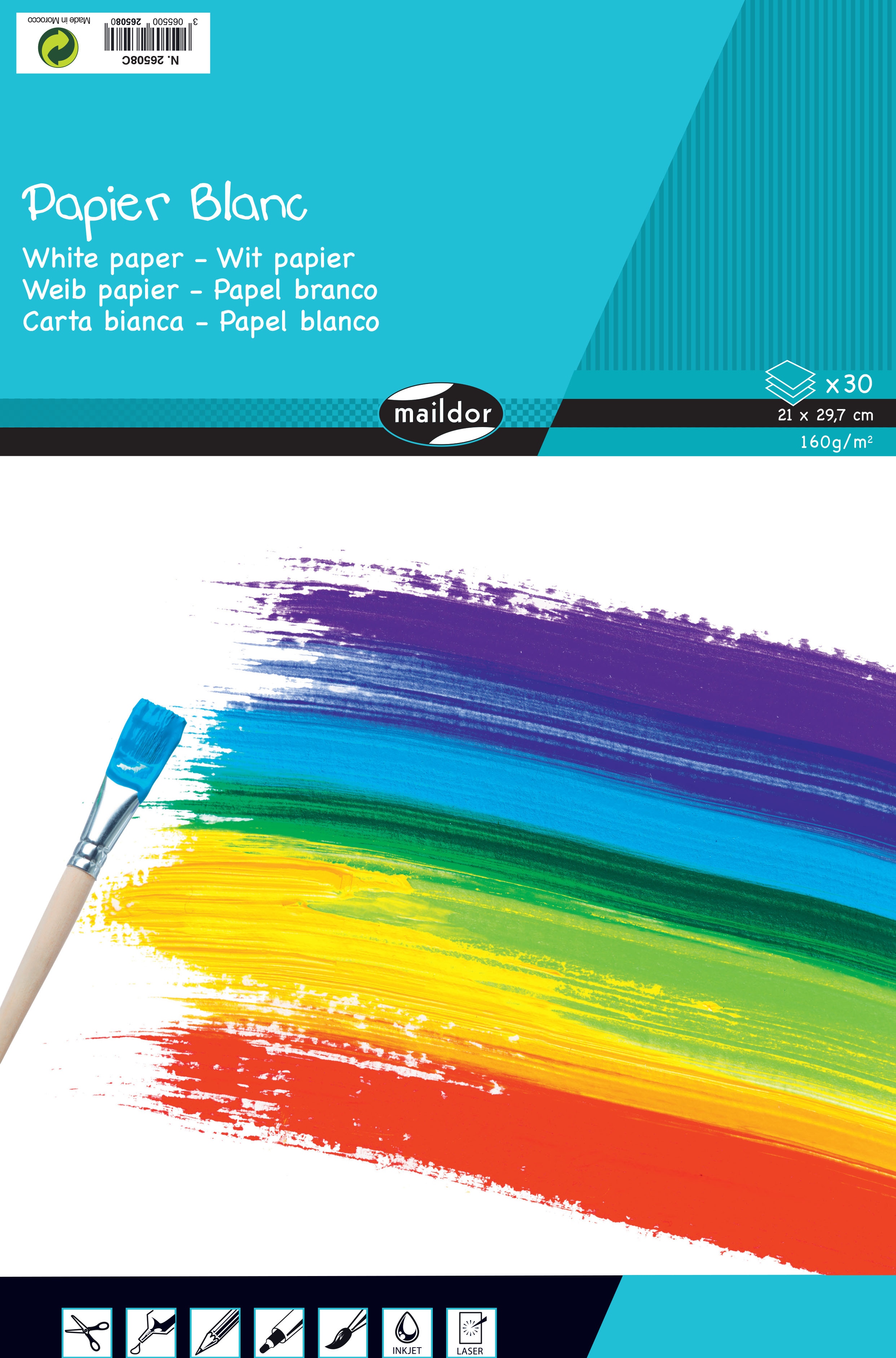 Bloco para Desenho Maildor Branco Claire Fontaine 1