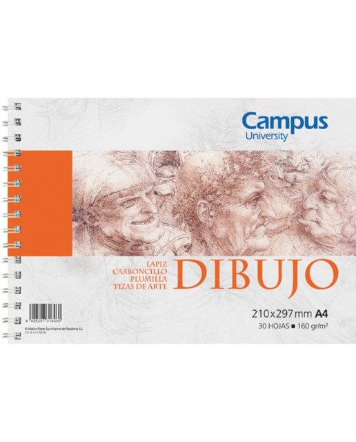 Bloco de Desenho A4 Campus 1