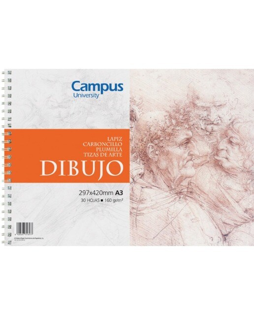 Bloco de Desenho CAMPUS A3 1