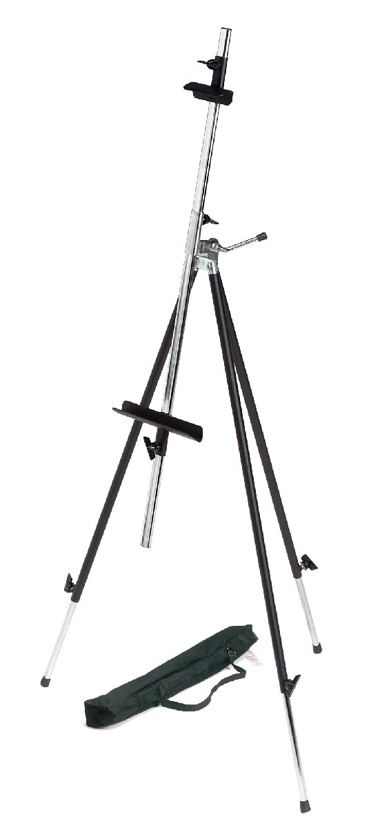 Imagem 0 de Cavalete Tripé de Campanha com Prática Bolsa de Metal Sainé Talens preto
