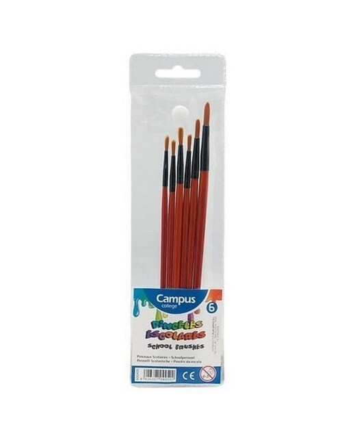 Pack de 6 Pinceis Aguarela Campus 1