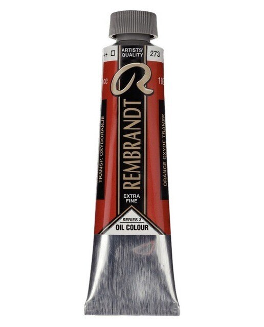 Tubo de Tinta de Óleo 40ml -- Óxido de Laranja Transparente 273 1