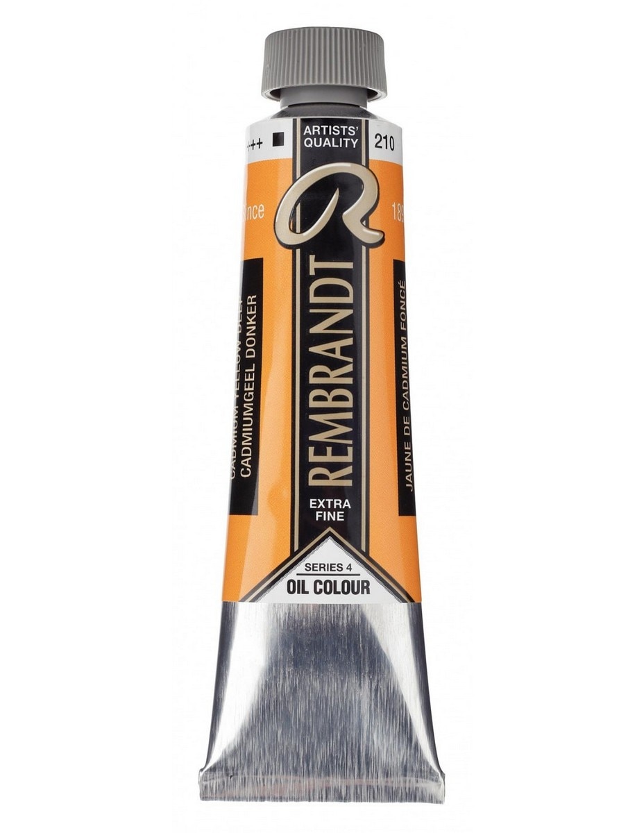 Tubo de Tinta de Óleo 40 ml - Amarelo Cádmio Escuro 1