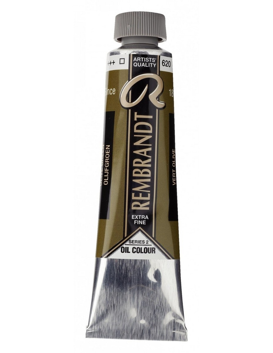 Tubo de Tinta de Óleo 40 ml - Verde Azeitona 1