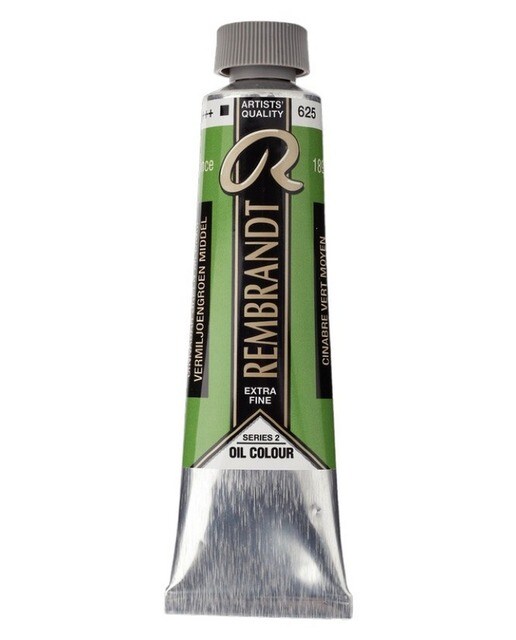 Tubo de Tinta de Óleo 40ml - Verde Cinábrio Médio 625 1