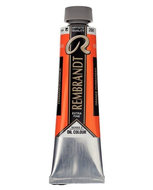 Tubo de Tinta de Óleo 40ml - Laranja Permanente 266 1