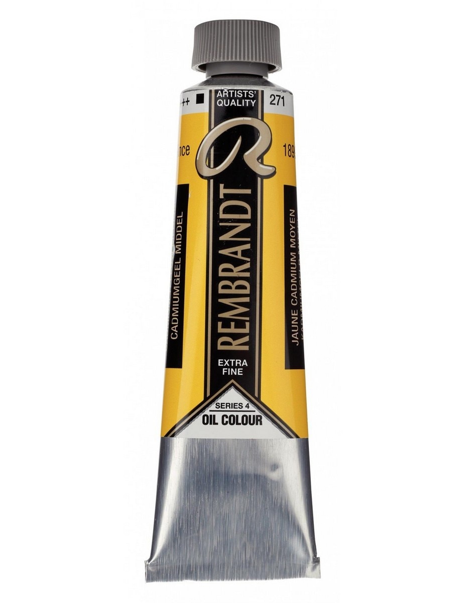 Tubo de Tinta de Óleo 40 ml - Amarelo Cadmio Médio 1