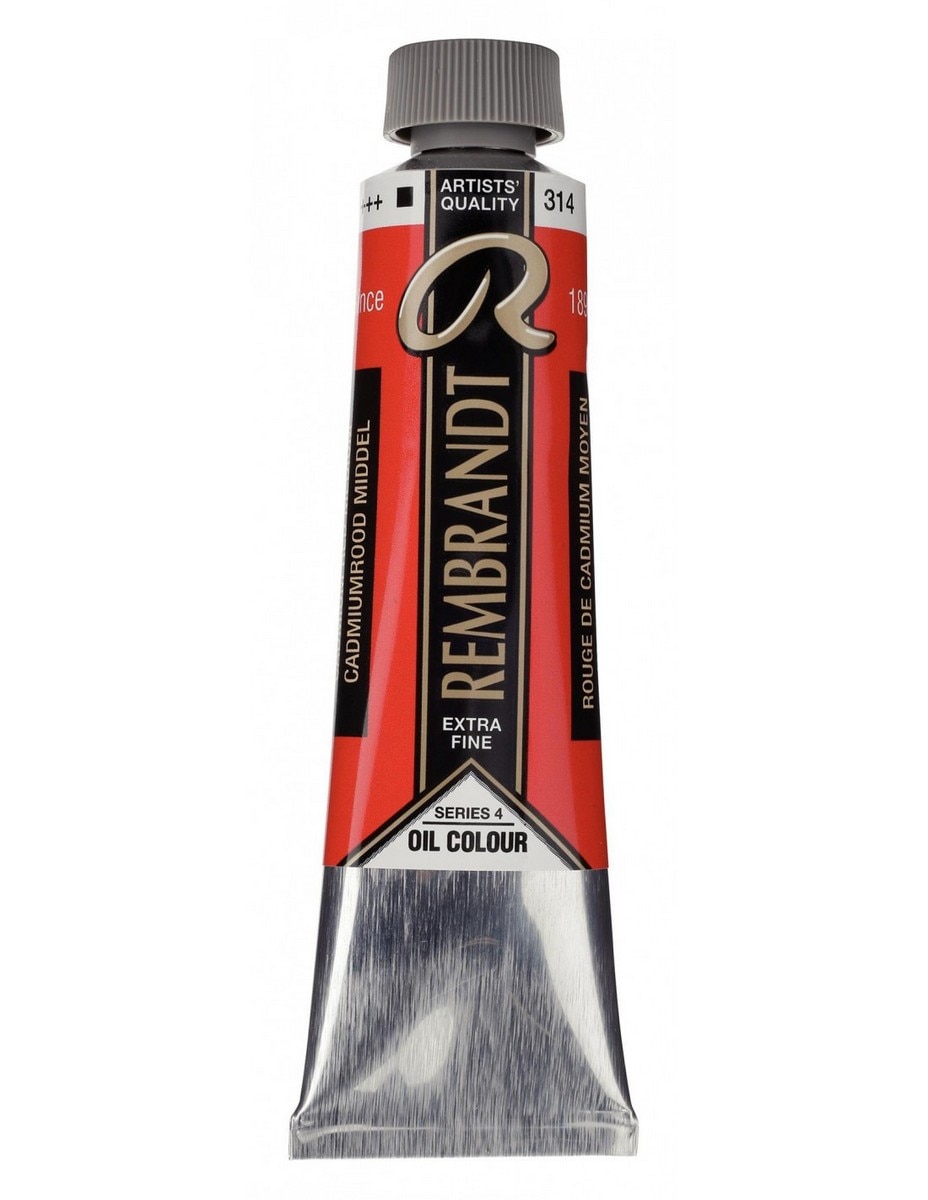 Tubo de Tinta de Óleo 40 ml - Vermelho Cádmio Médio 1