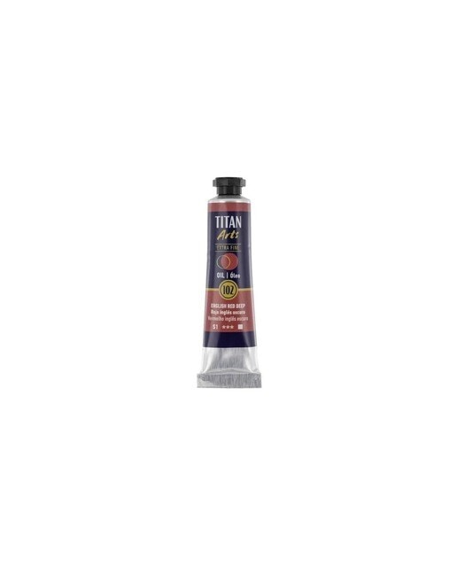 Tubo de Tinta de Óleo Extra Fine Arts - 20 ml - Vermelho-Escuro Vermelho inglês-1