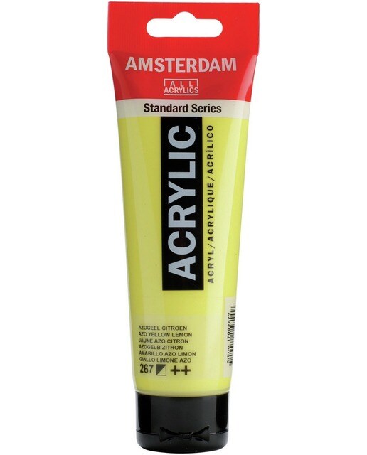 Tubo de Tinta Acrílica 120 ml - Amarelo Limão 1