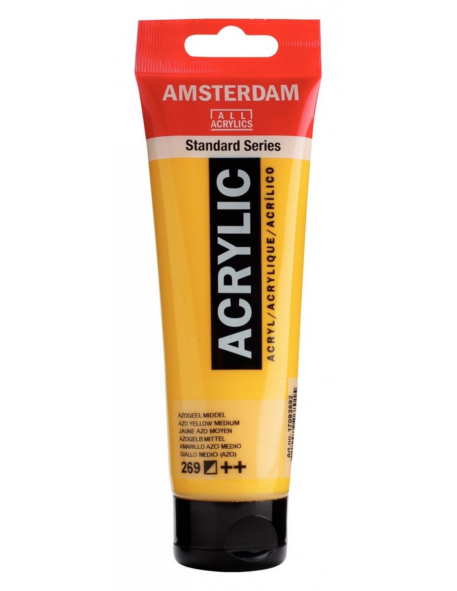 Tubo de Tinta Acrílico 120 ml - Amarelo Azo Médio 1