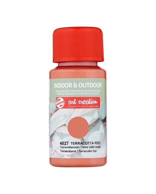 Frasco de Tinta para Interior e Exterior de 50 ml - Terracota Vermelho Rosa-1