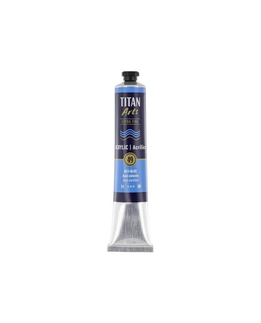 Tubo de Tinta Acrílica Extra Fine 60 ml - Azul-celeste Azul-celeste-1