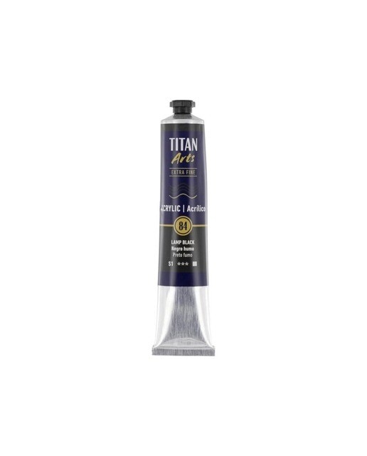 Tubo de Tinta Acrílica Extra Fine 60 ml - Preto-fumo Preto Fumo-1