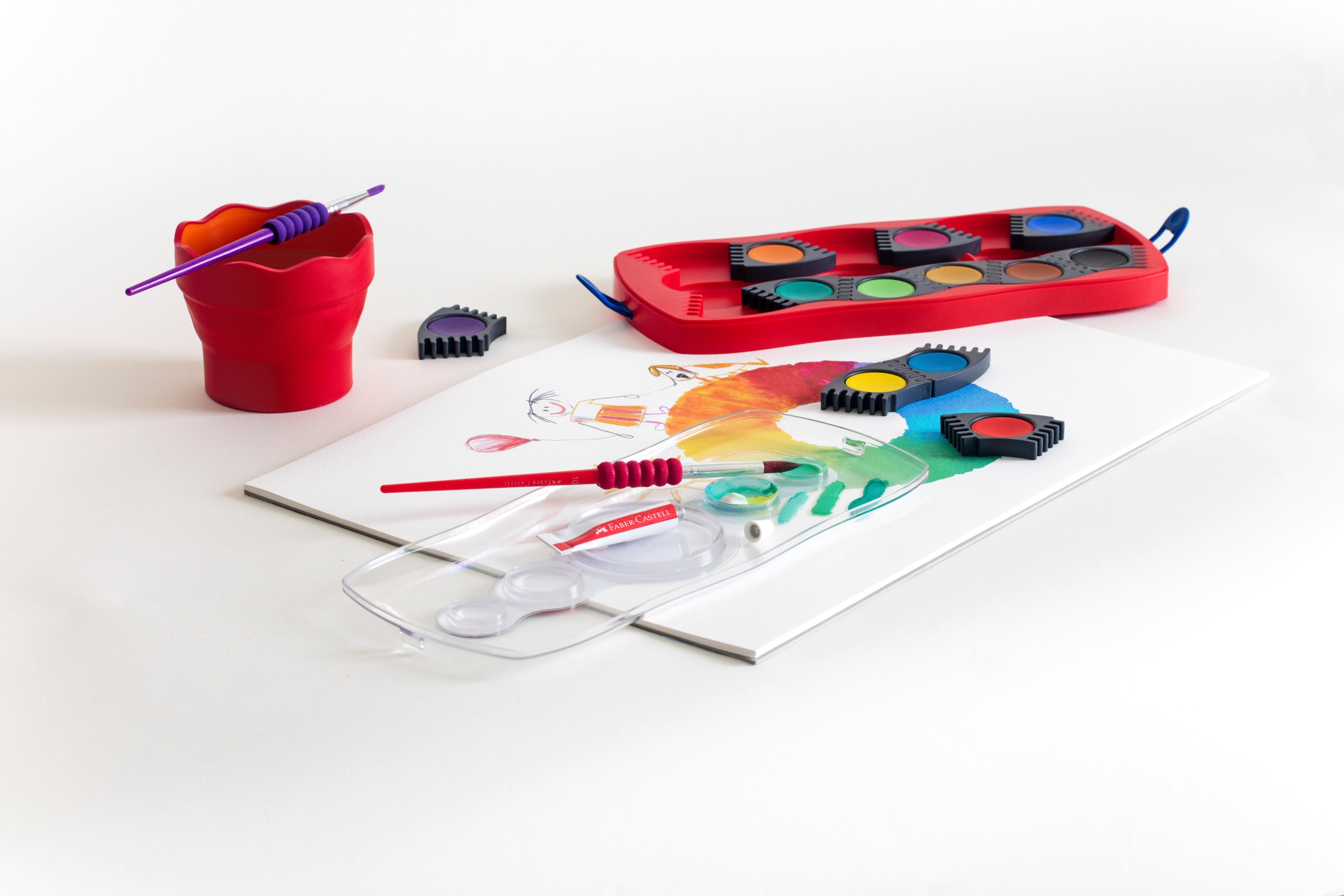 Caixa com 12 Aguarelas Connector Faber Castell 2