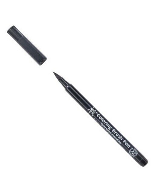Imagem 0 de Marcador Koi Colouring Brush Pen Preto Sakura