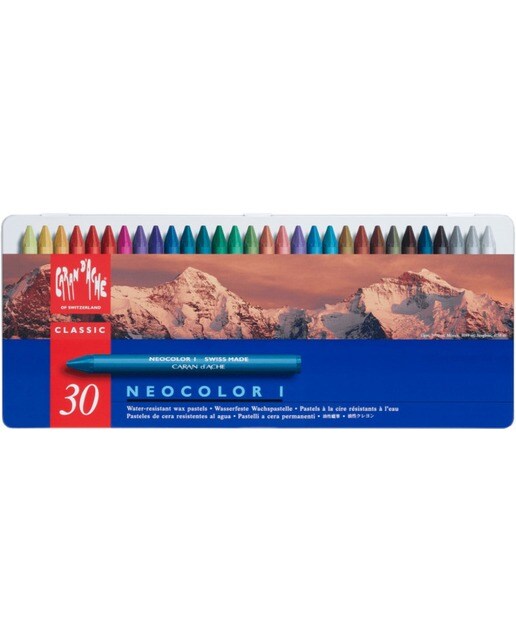 Caran d'Ache NEOCOLOR I Conjunto de 30 lápis de Cera 1