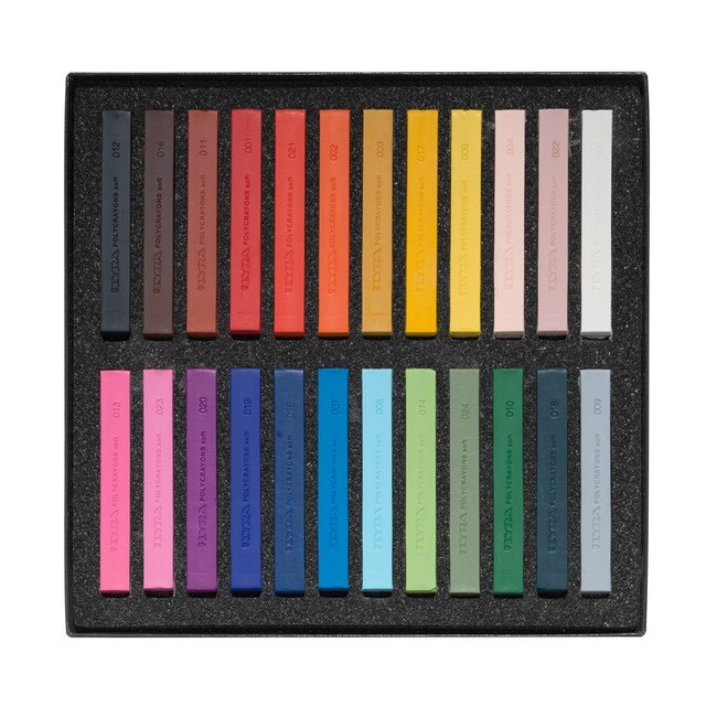 Caixa com 24 Giz Pastel Seco Quadrado Giotto 2