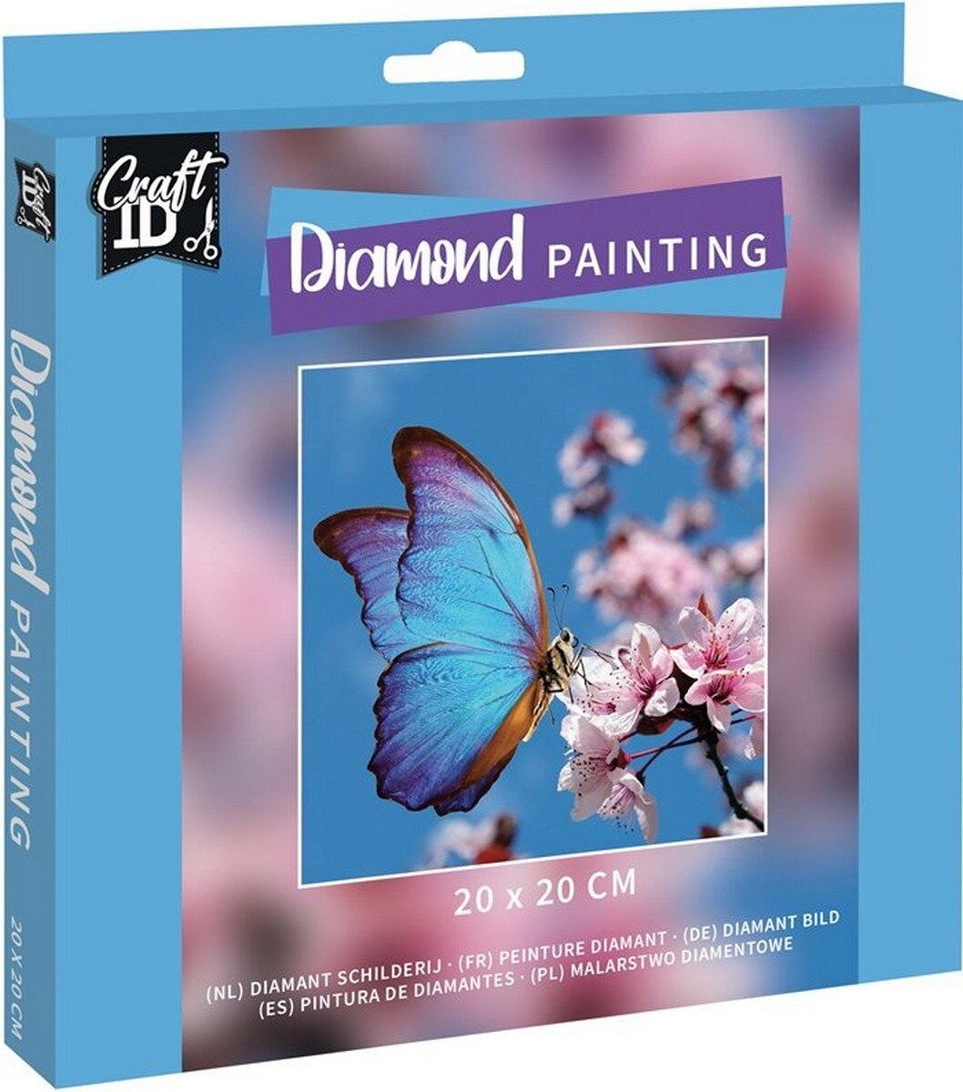 Pintar com Diamantes 20x20 cm Borboletas 1