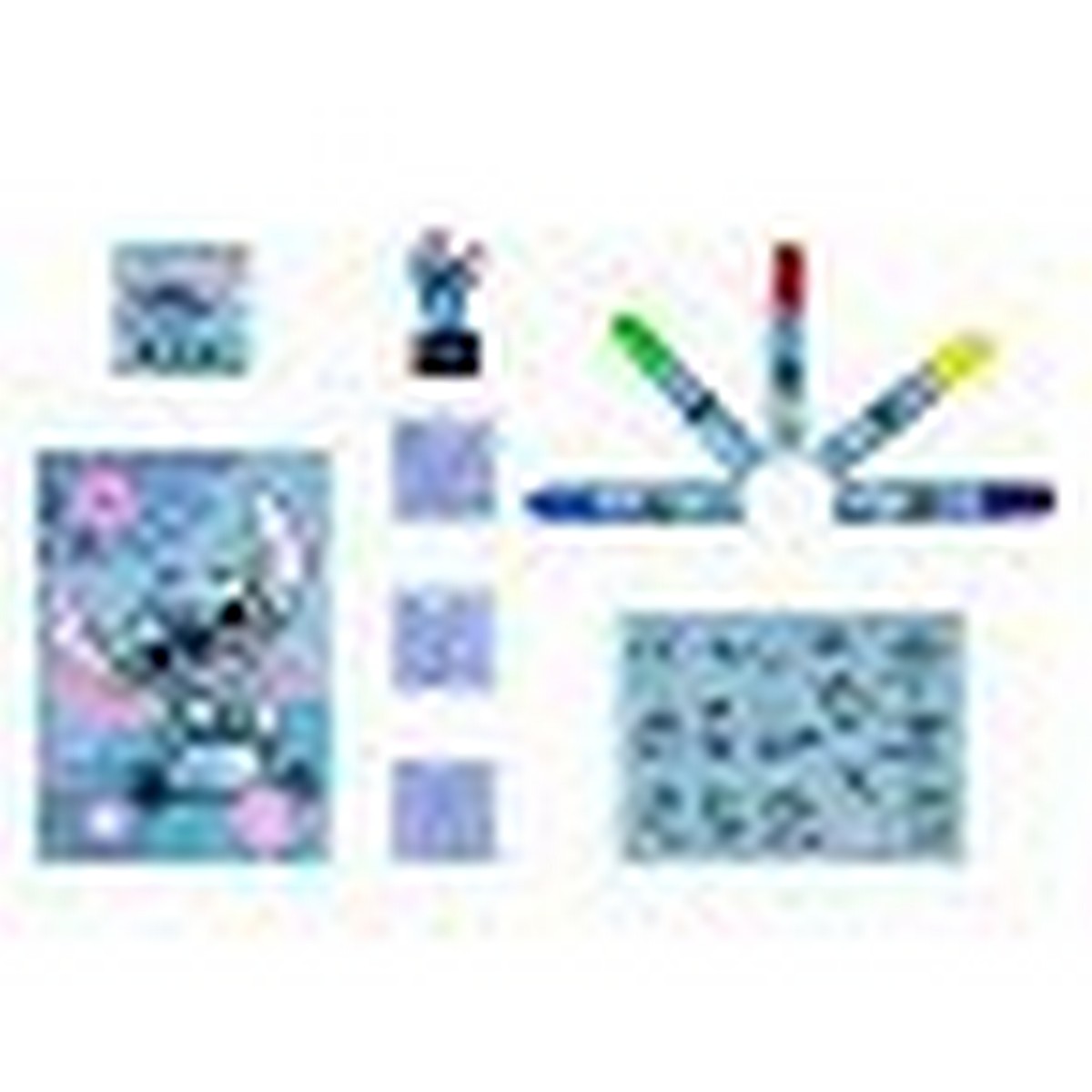 Conjunto para colorir e carimbar Stitch 2