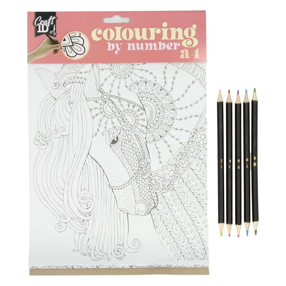 Pintura por números com 5 lápis 1