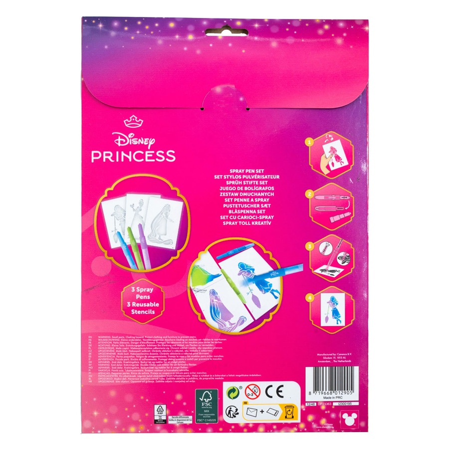 Princesas- Livro colorir A4 c/ canetas spray 4