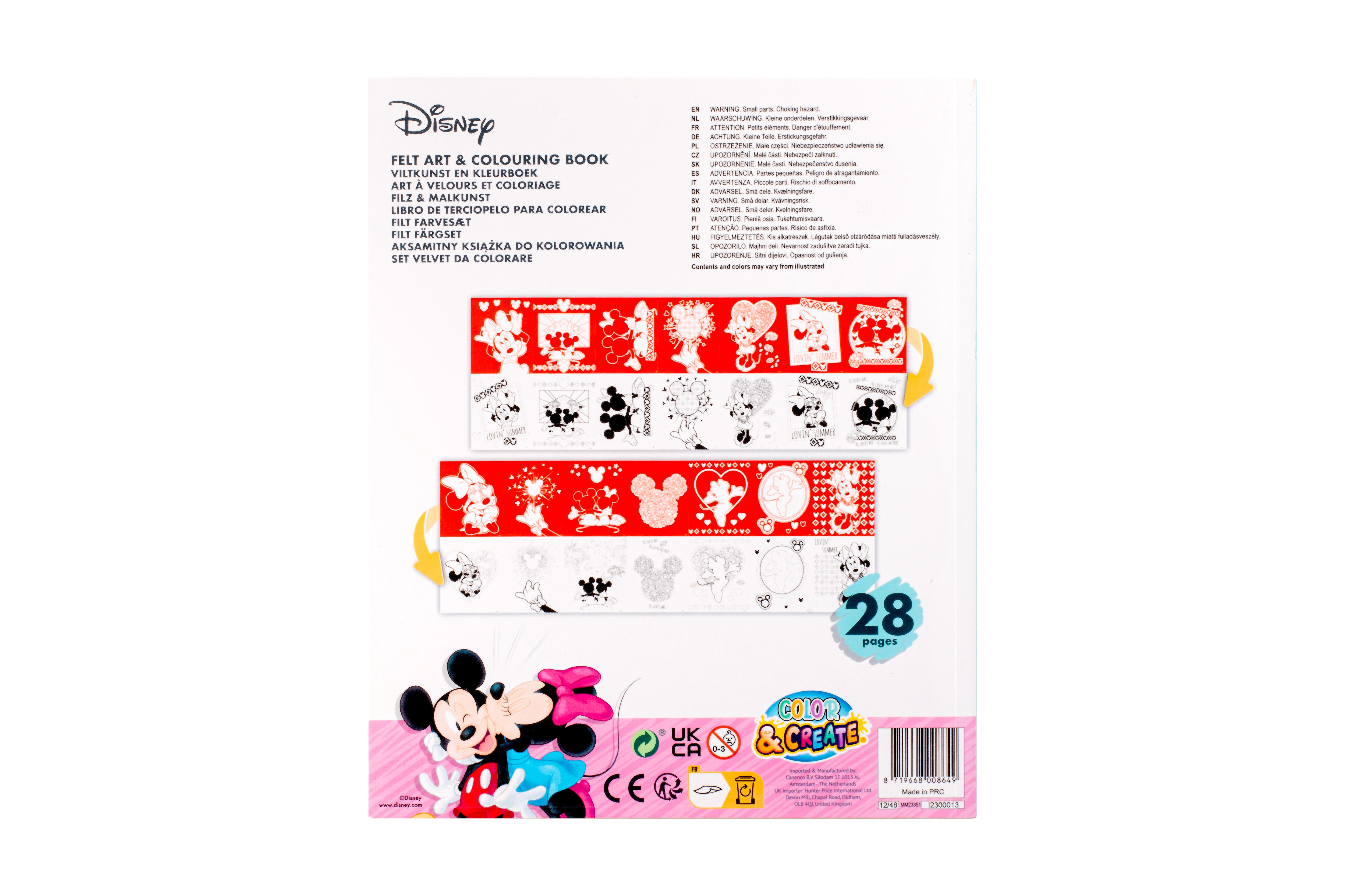 Minnie-  Livro colorir veludo 5