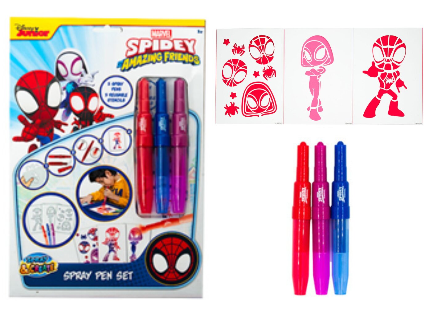 Spiderman Spidey- Livro colorir A4 c/ canetas spray 2