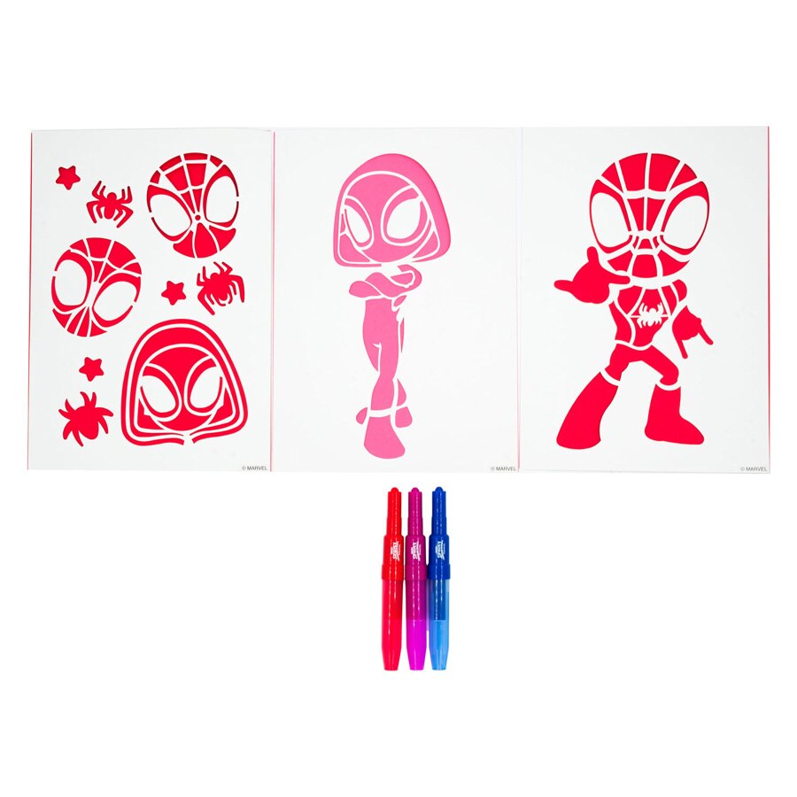 Spiderman Spidey- Livro colorir A4 c/ canetas spray 3