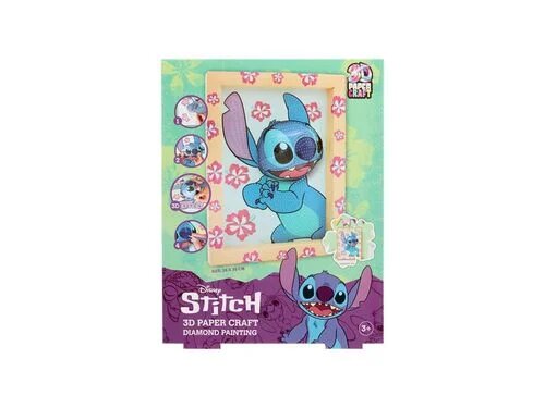Imagem 0 de Stitch- Pinta c/ diamantes paper craft 3D