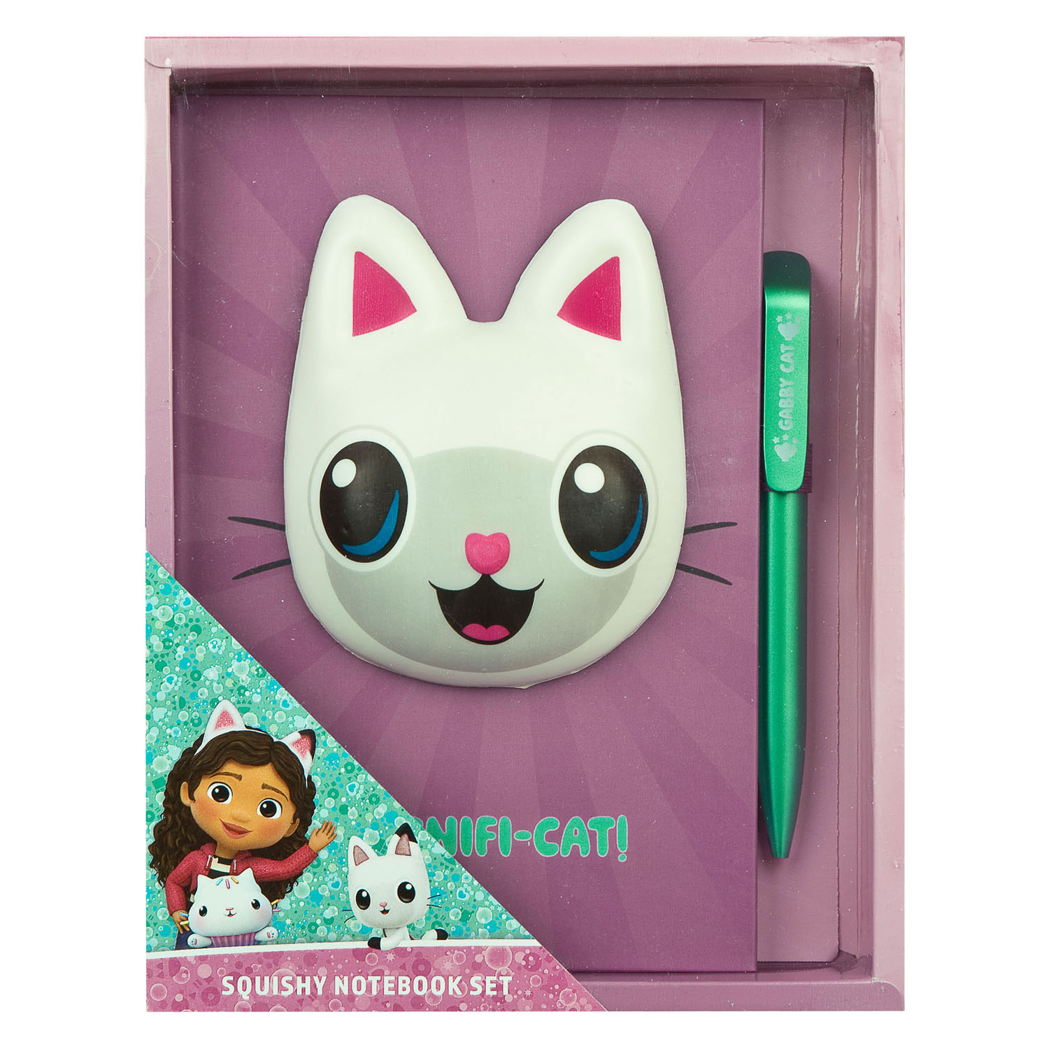 Gabby's Dollhouse-Bloco3D squishy capa dura 60 fl c/caneta 2