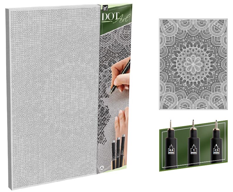 Imagem 0 de Pintar com pontos com canva 40x30cm Mandala