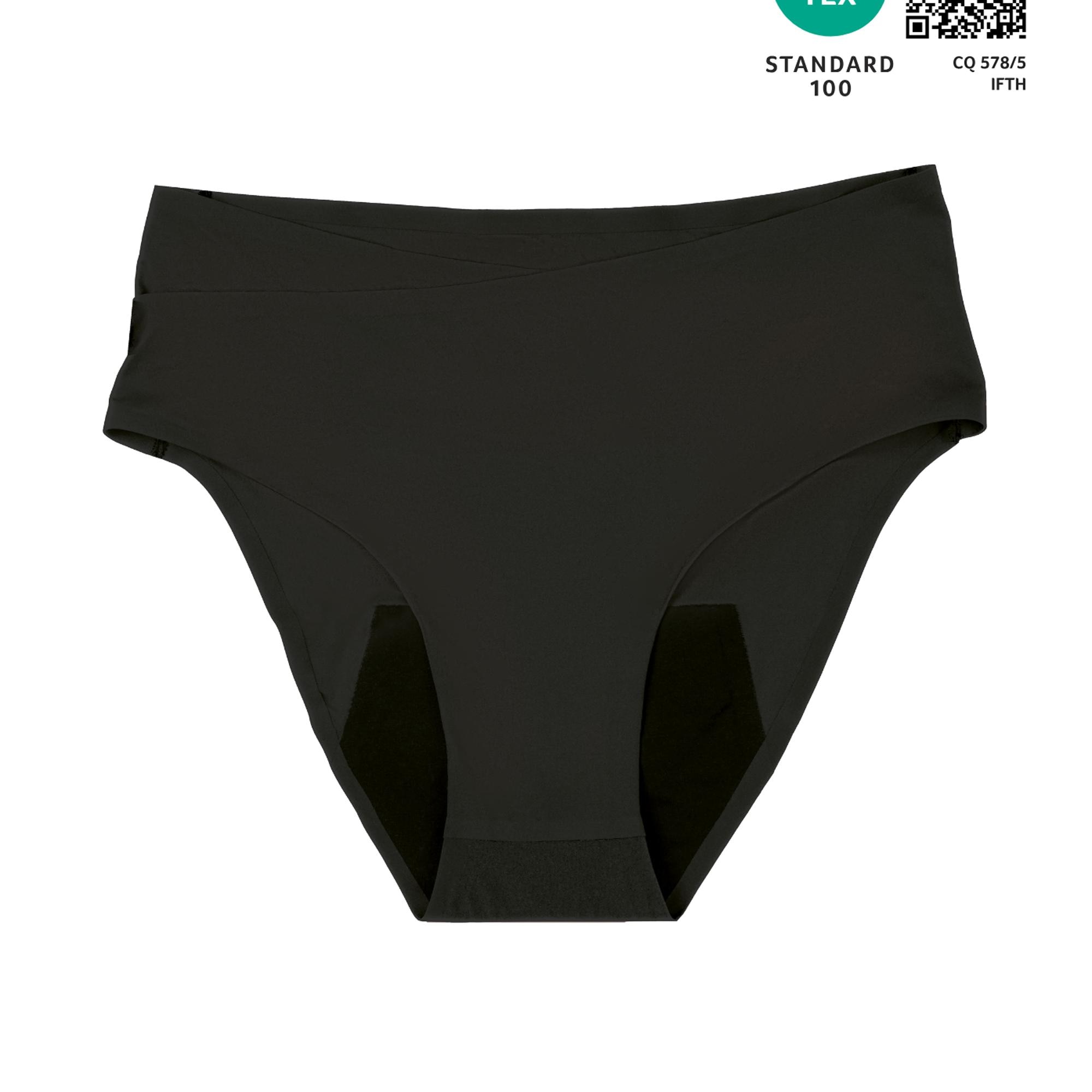 Cueca Pós-Parto Flowly Preto-3