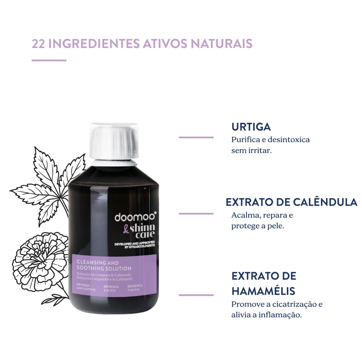 Solução de Limpeza e Calmante - 200 ml Branco-6
