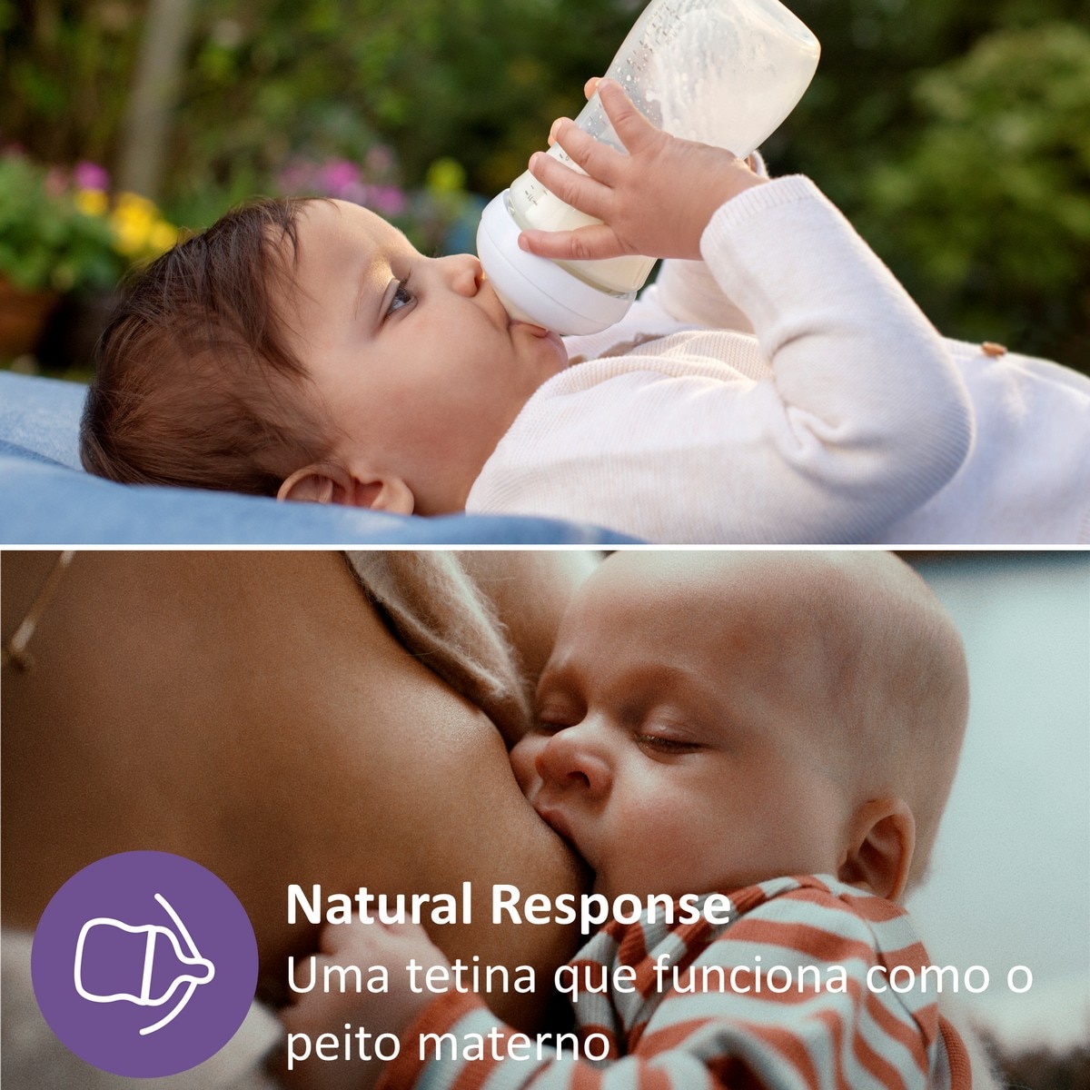Biberão Natural Response - 260 ml Transparente-3