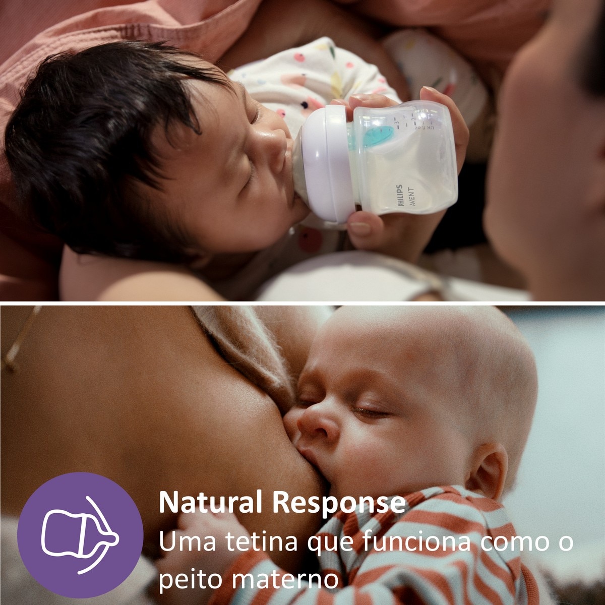 Pack Duplo de Biberões Natural Response Airfree - 125 ml Branco-3