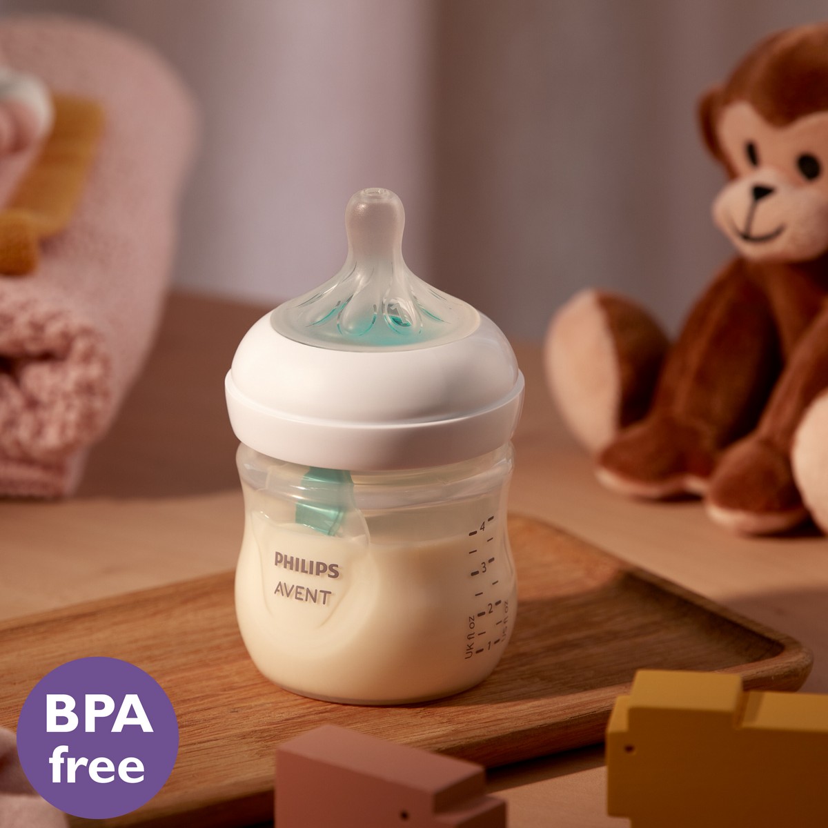 Pack Duplo de Biberões Natural Response Airfree - 125 ml Branco-7