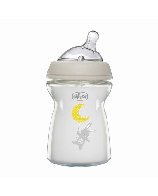 Biberão Natural Feeling Vidro 0m+ 250ml Fluxo Normal 1