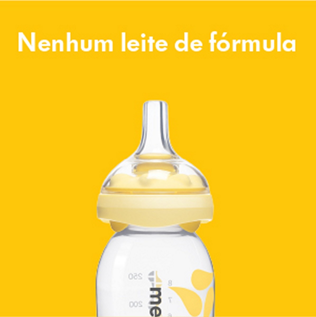 Tetina para biberão Calma Silicone Medela Sistema Alimentação Leite Materno (+0 M.) transparente/amarelo Transparente / Amarelo-4