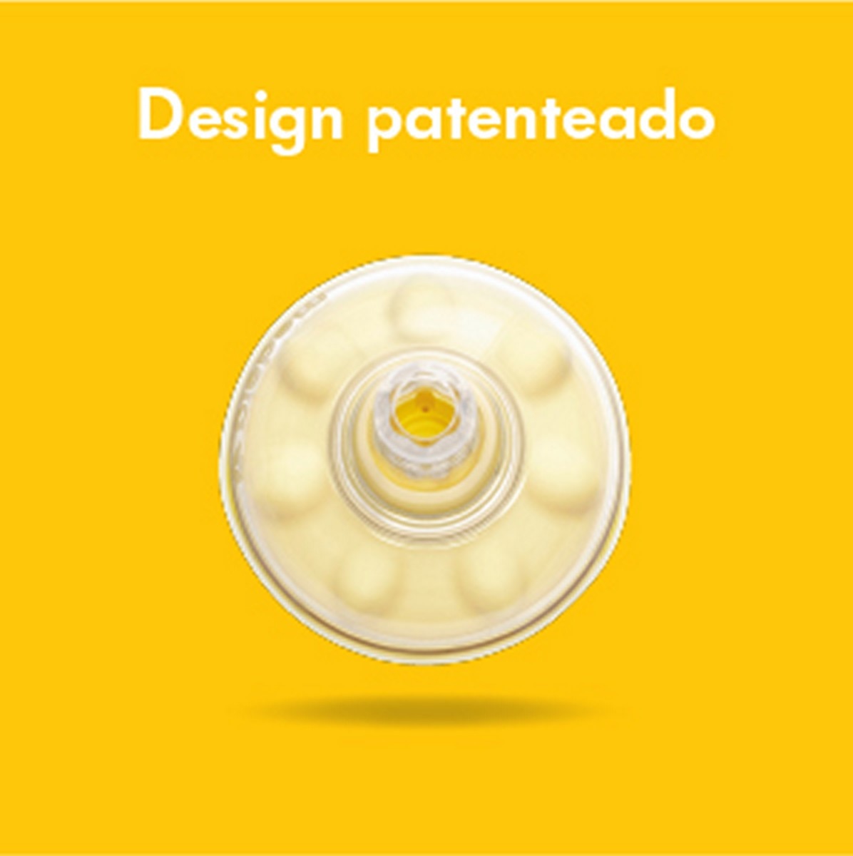 Tetina para biberão Calma Silicone Medela Sistema Alimentação Leite Materno (+0 M.) transparente/amarelo Transparente / Amarelo-5