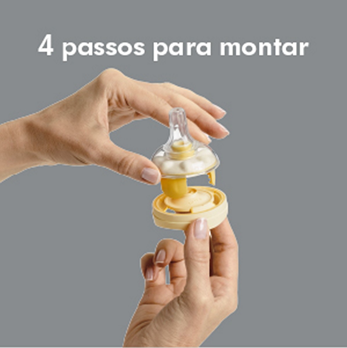 Tetina para biberão Calma Silicone Medela Sistema Alimentação Leite Materno (+0 M.) transparente/amarelo Transparente / Amarelo-6