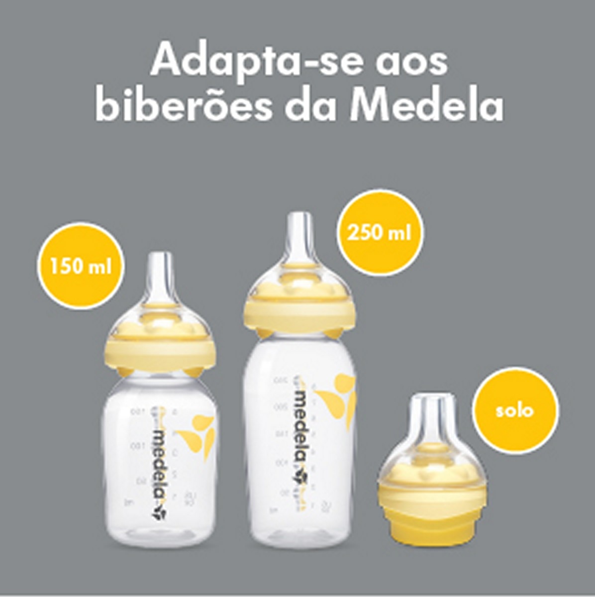 Tetina para biberão Calma Silicone Medela Sistema Alimentação Leite Materno (+0 M.) transparente/amarelo Transparente / Amarelo-8