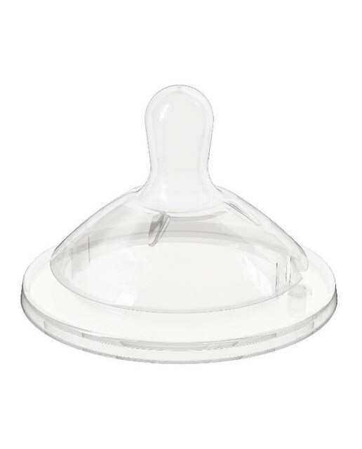 Imagem 0 de Pack de 2 Tetinas Anticólicas de Silicone Chicco NaturalFeeling Fluxo Papa (+6 M.) transparente