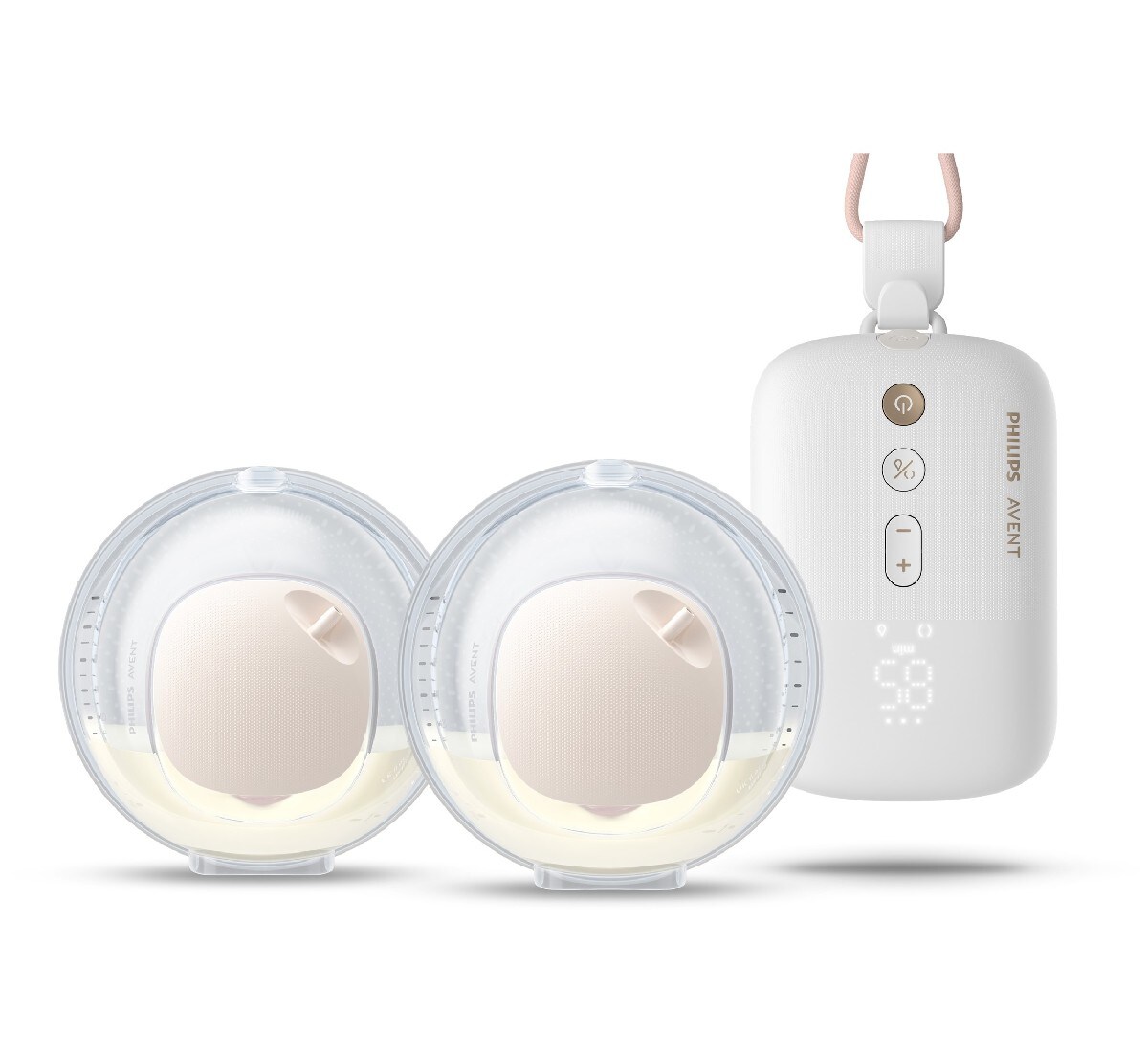 Bomba Tira-Leite Elétrica Dupla Avent Mãos Livres Branco-1