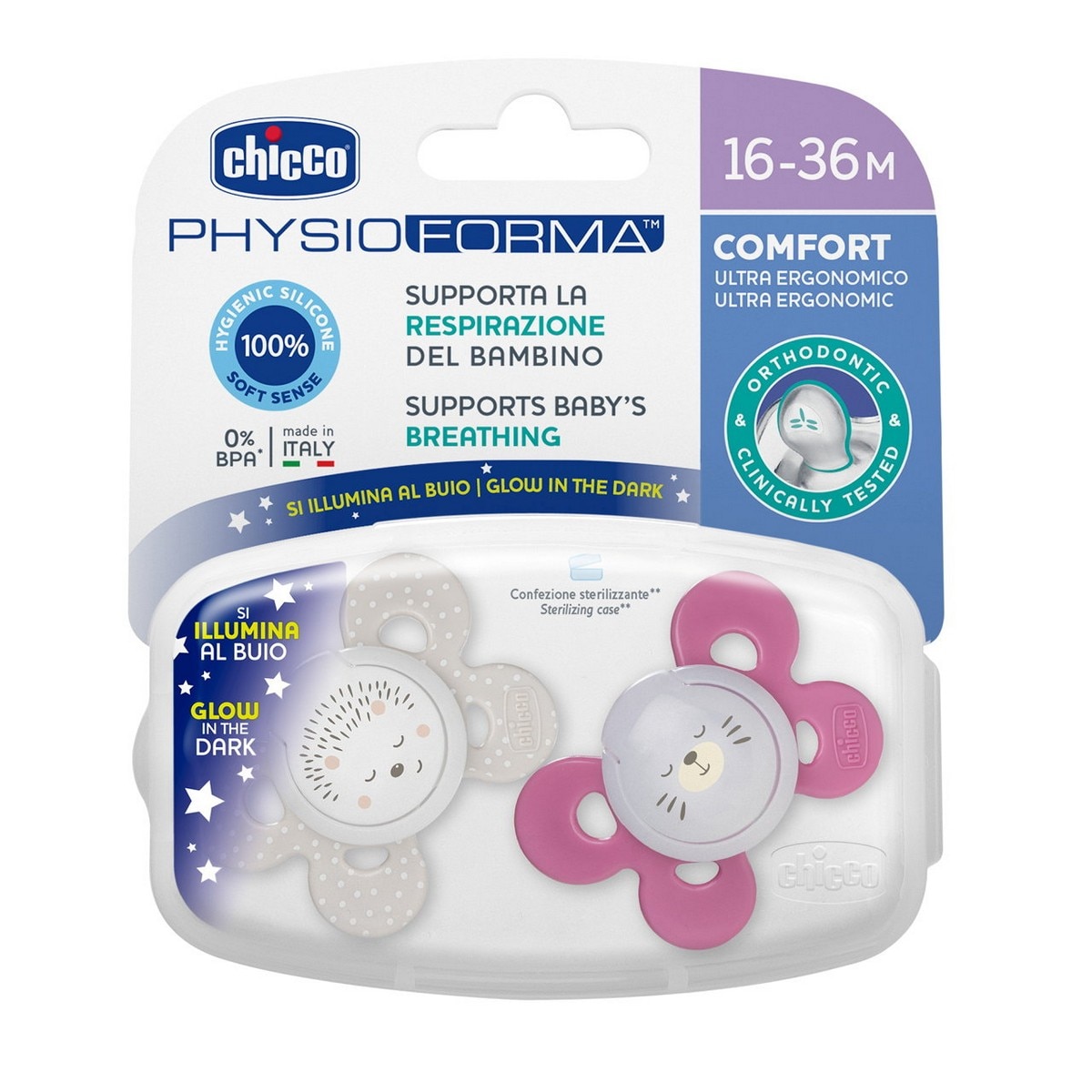 Chupetas Physio Comfort Lumi G - 16-36 M 2