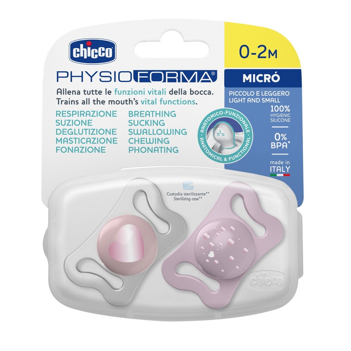 Chupeta Physioforma micrò 0-2M 1