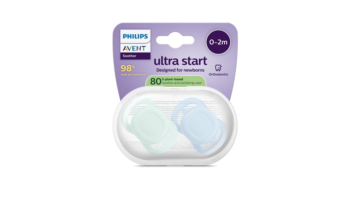 Imagem 0 de Chupetas Philips Avent Ultra Start para recém-nascidos 0-2 meses 2un