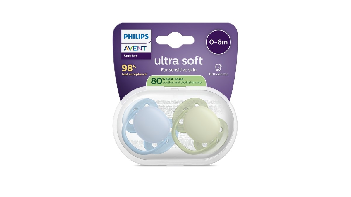 Imagem 0 de Chupetas Philips Avent Ultra Soft 0-6 meses 2un
