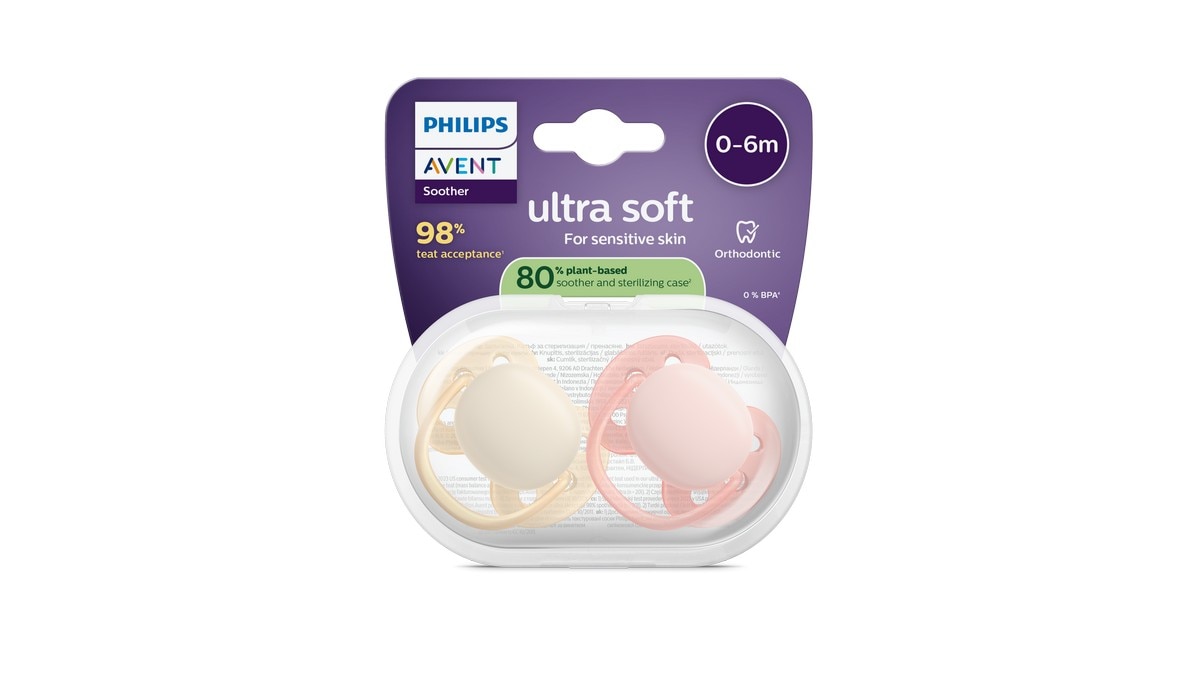 Imagem 0 de Chupetas Philips Avent Ultra Soft 0-6 meses 2un
