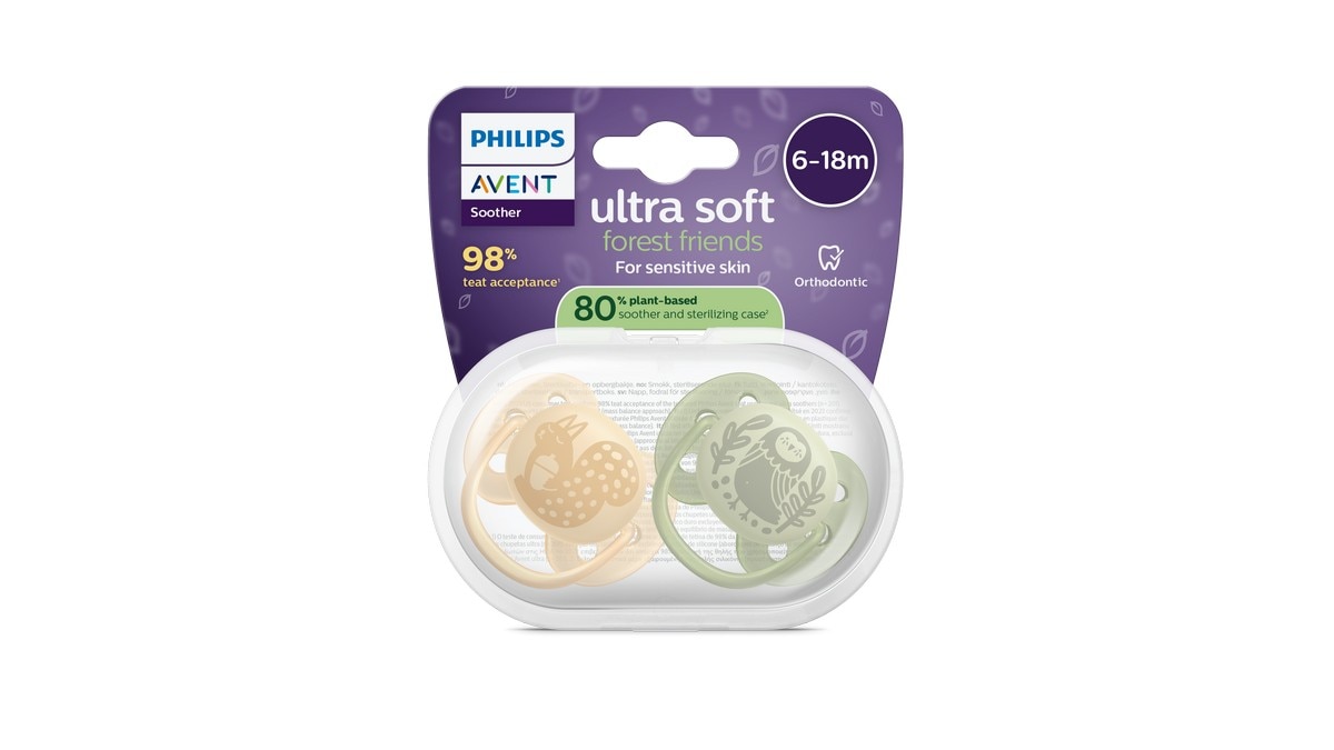 Chupetas Philips Avent Ultra Soft 6-18 meses 2un 1